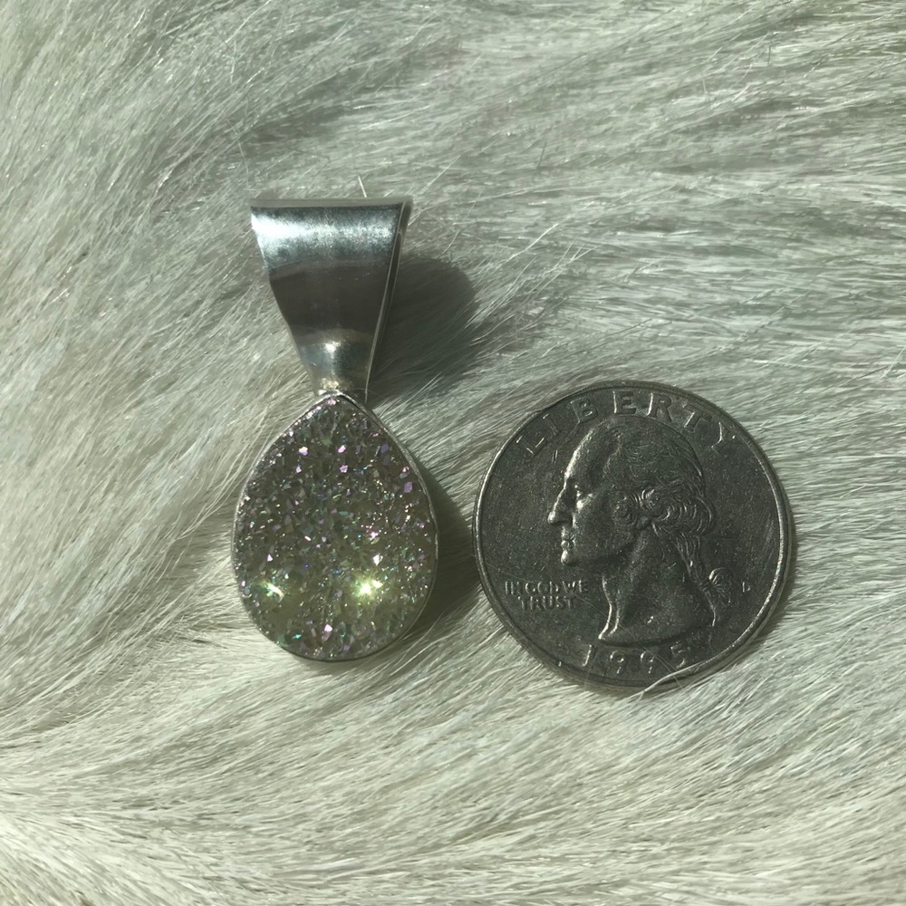 Druzy Sterling Silver Pendant